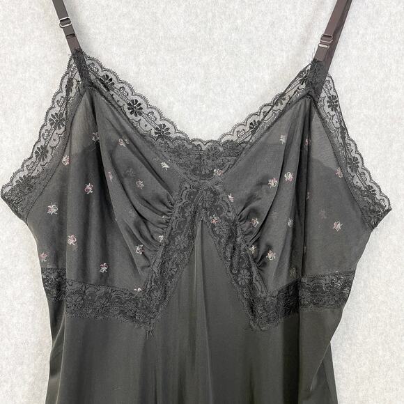 VTG Luxite Shadow Grace Slip Dress‎ Women 42 Chemise Babydoll Coquette Whimsy - Picture 3 of 9